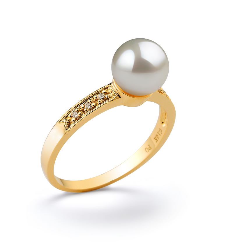 gold pearl ring