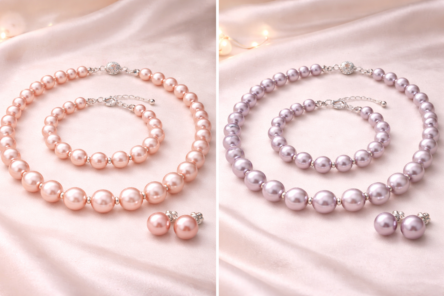 pearlsonly-blog-109-image-6-pearl - Rosa- und Lavendel-Perlenkette-und-Ohrringe-Set - Perlen Schmuck - pearlsonly