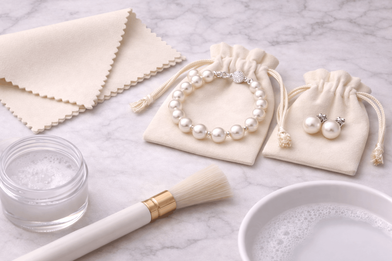 pearlsonly-blog-109-image-7-pearl - Pflege von Perlenkette-und-Ohrringe-Set - Perlen Schmuck - pearlsonly