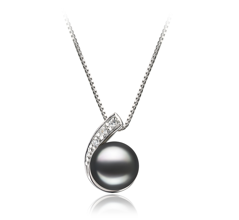 7-8mm AA Quality Freshwater Cultured Pearl Set in Claudia Black