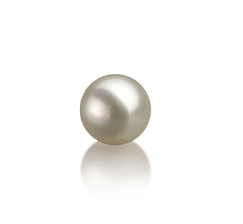 Einzelstück mit weißen, 7-8mm großen Janischen Akoya Perlen in AA-Qualität