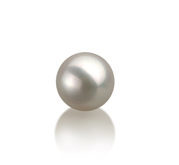 Einzelstück mit weißen, 8-9mm großen Janischen Akoya Perlen in AAA-Qualität