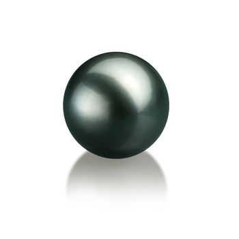 Einzelstück mit schwarzen, 12-13mm großen Tihitianischen Perlen in AAA-Qualität