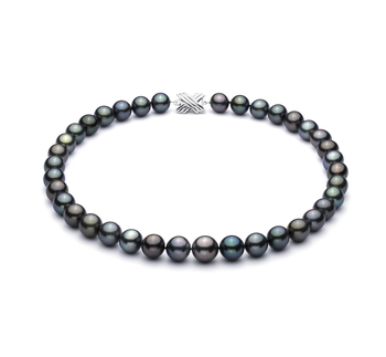 Halskette mit mehrfarbigen, 11.1-14.6mm großen Tihitianischen Perlen in AA+-Qualität