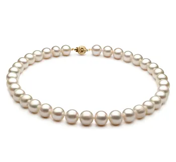 Uhr Pearl Schöne Weiße 18"" 20"" AAA SÜDMEER NATUR PERLENKETTE 14K