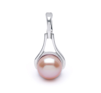 9-10mm AA-Qualität Süßwasser Perlenanhänger in Verstärker Rosa