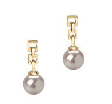 Paar Ohrringe mit weißen, 6-7mm großen Janischen Akoya Perlen in AA-Qualität , Anja