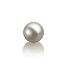 Einzelstück mit weißen, 7-8mm großen Janischen Akoya Perlen in AAA-Qualität