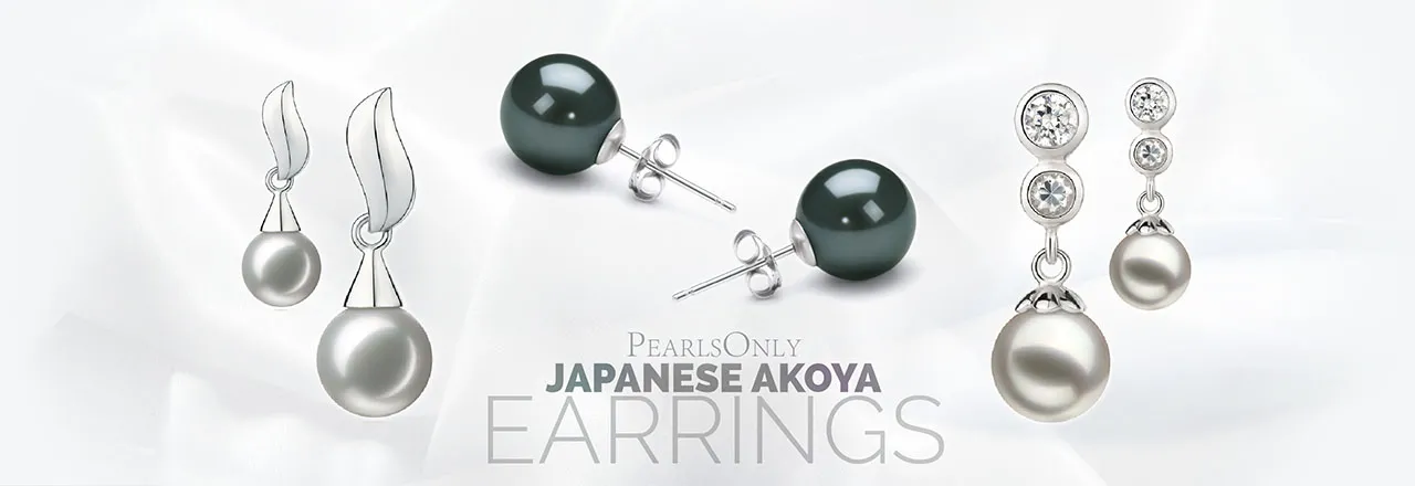 PearlsOnly Ohrringe mit japanischen Akoya-Perlen