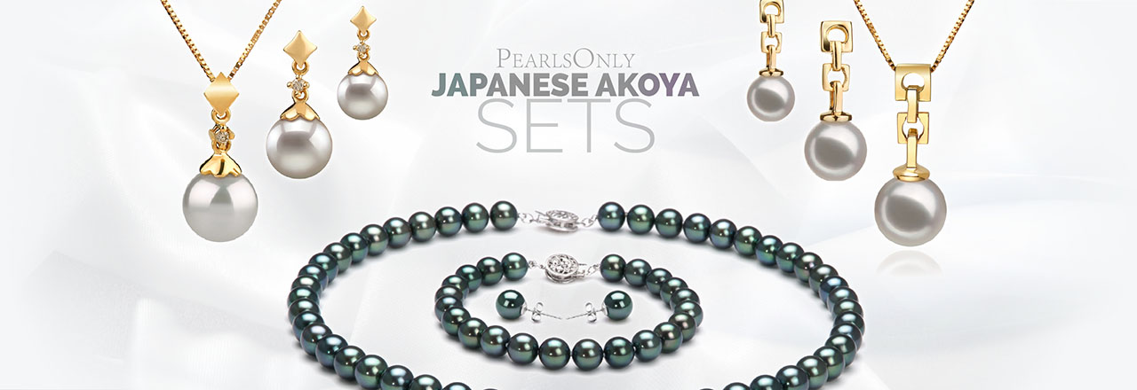 Landing banner for Set mit japanischen Akoya-Perlen