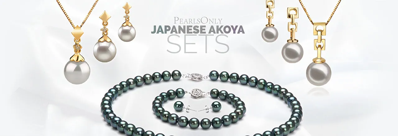 PearlsOnly Set mit japanischen Akoya-Perlen