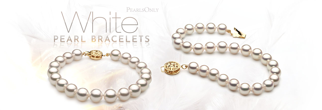 PearlsOnly Weiße Perlenarmbänder