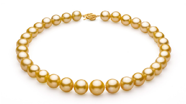 View Halskette aus goldenen Südsee-Perlen collection